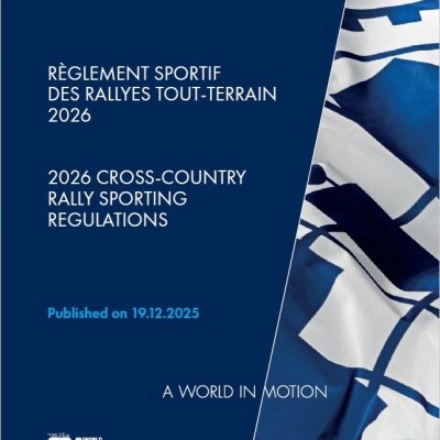 Regolamento Sportivo 2026 FIA Cross Country Rally